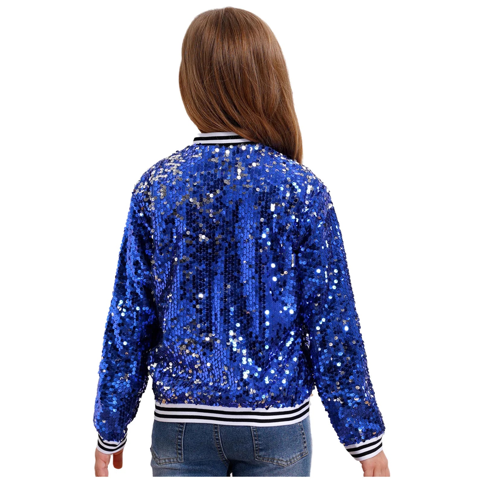 Sequin Bomber Jacket — Kids Hip Hop Dance & Festival Outerwear