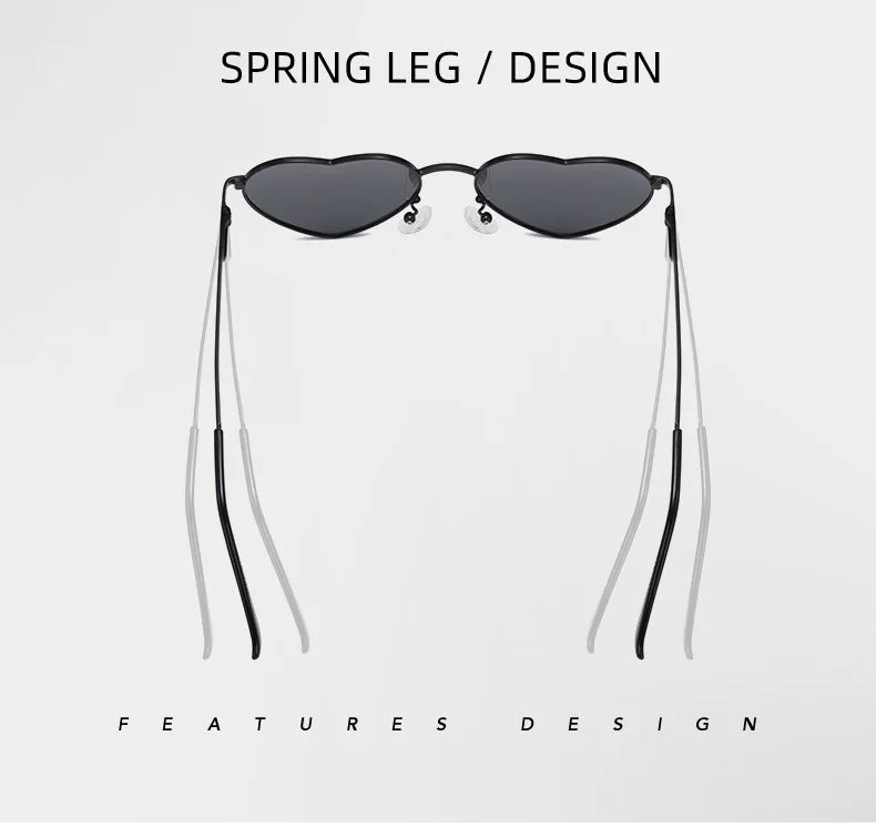 Polarised Heart Sunglasses — UV400 Festival & Holiday Shades