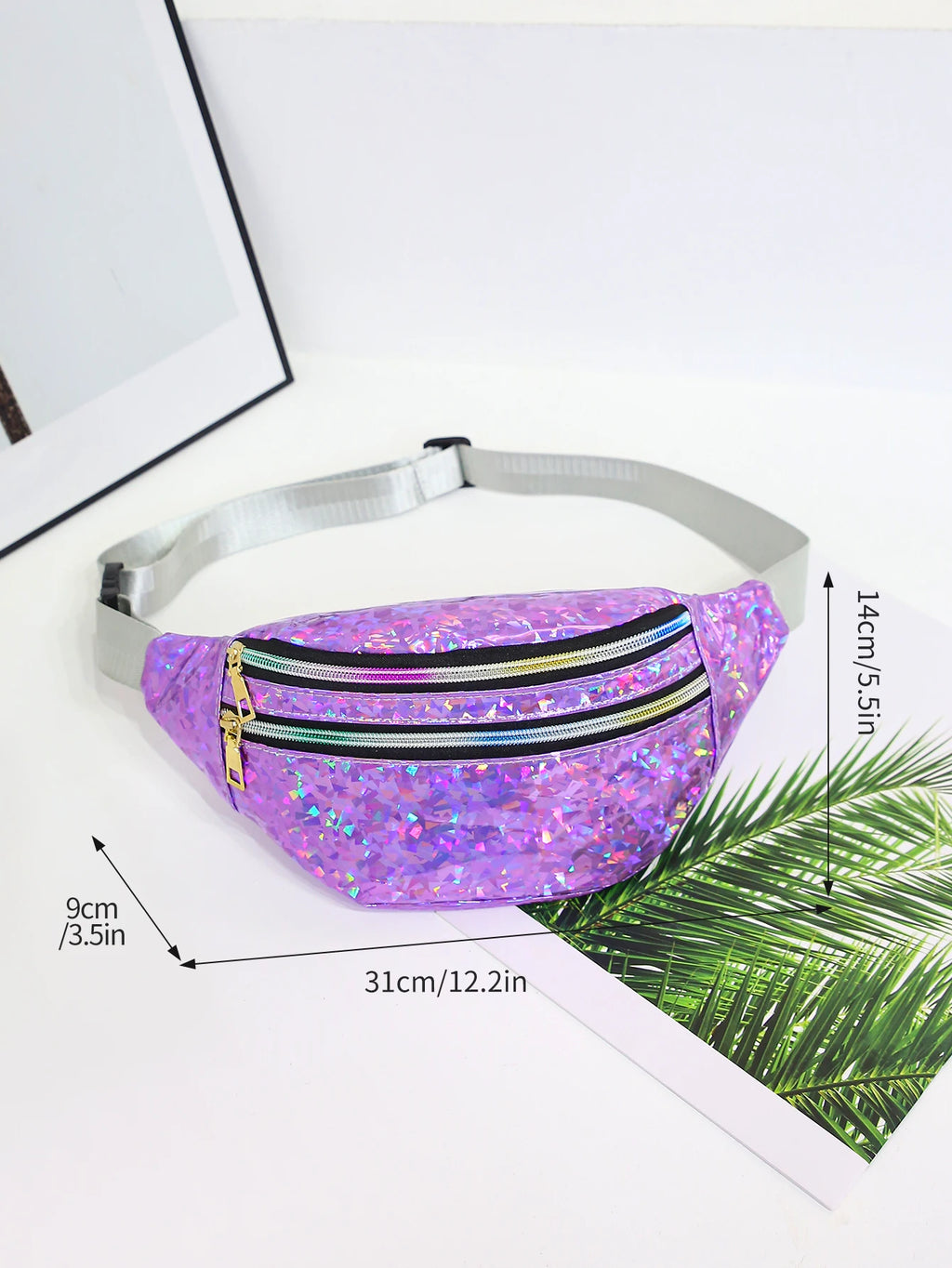 Holographic Bum Bag — Festival Belt Bag & Chest Bag