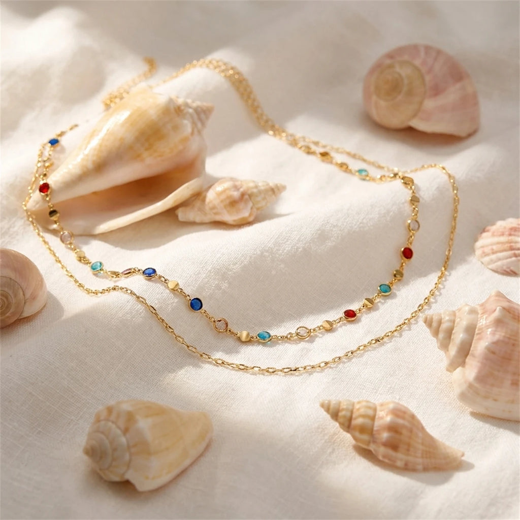 Pearl Waist Chain — Double Layer Diamanté Belly Chain