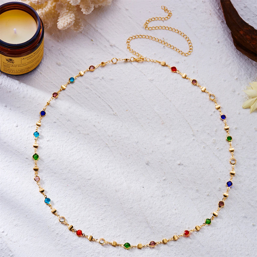 Pearl Waist Chain — Double Layer Diamanté Belly Chain