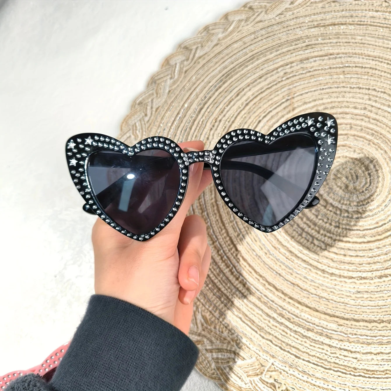 Star & Heart Party Sunglasses — Retro Novelty Festival Glasses