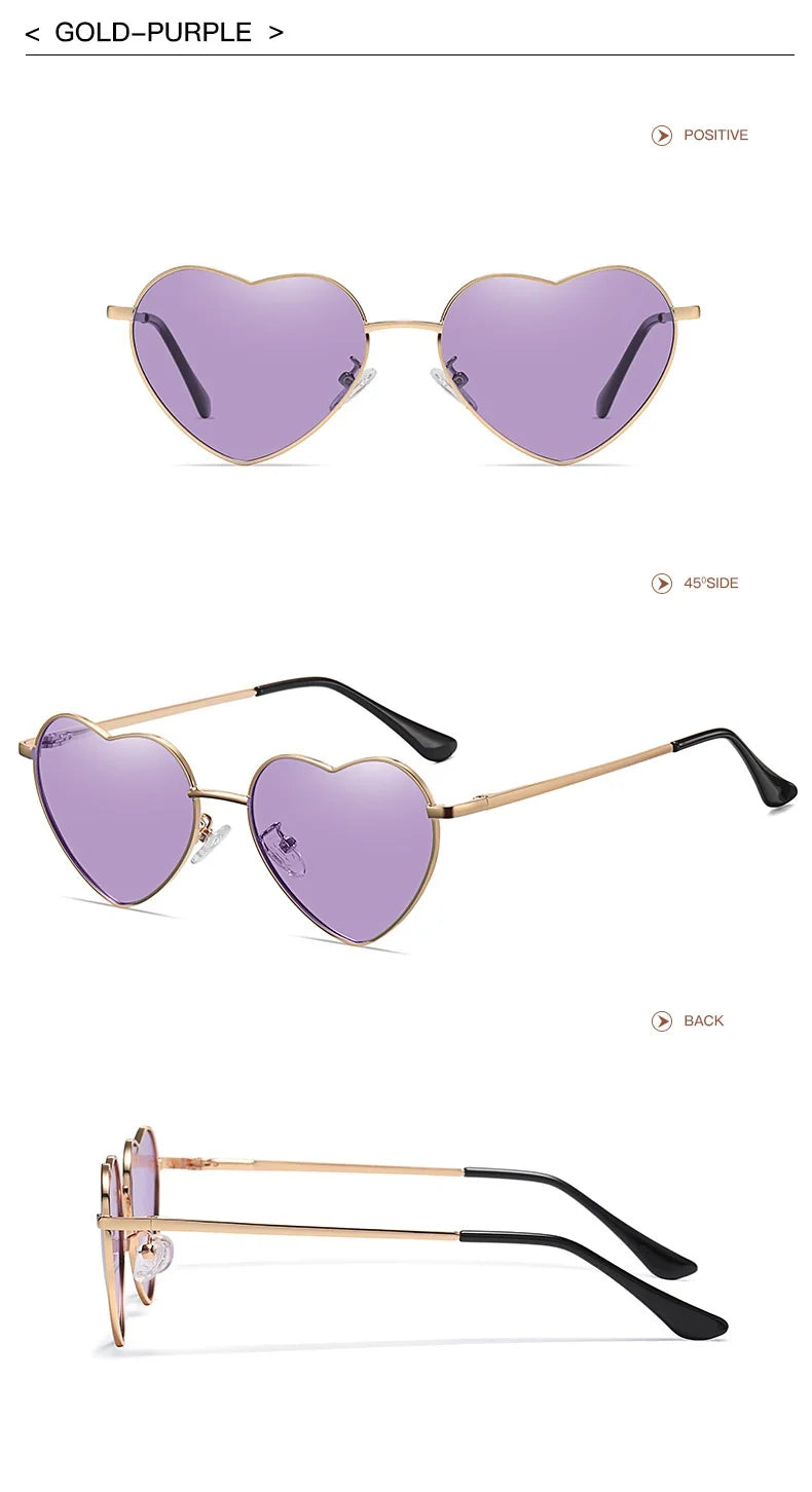 Polarised Heart Sunglasses — UV400 Festival & Holiday Shades