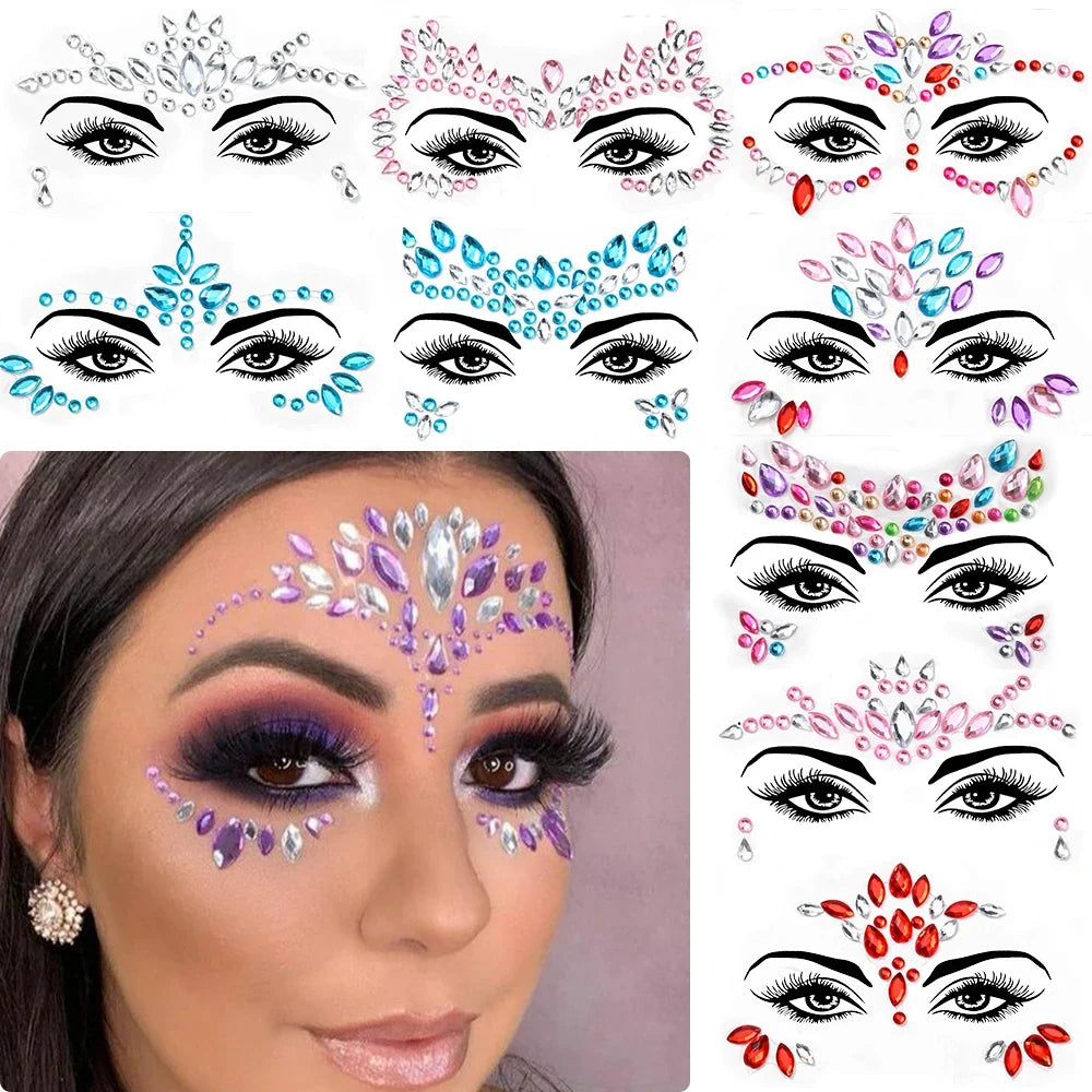 Mermaid Face Gems 5 pack