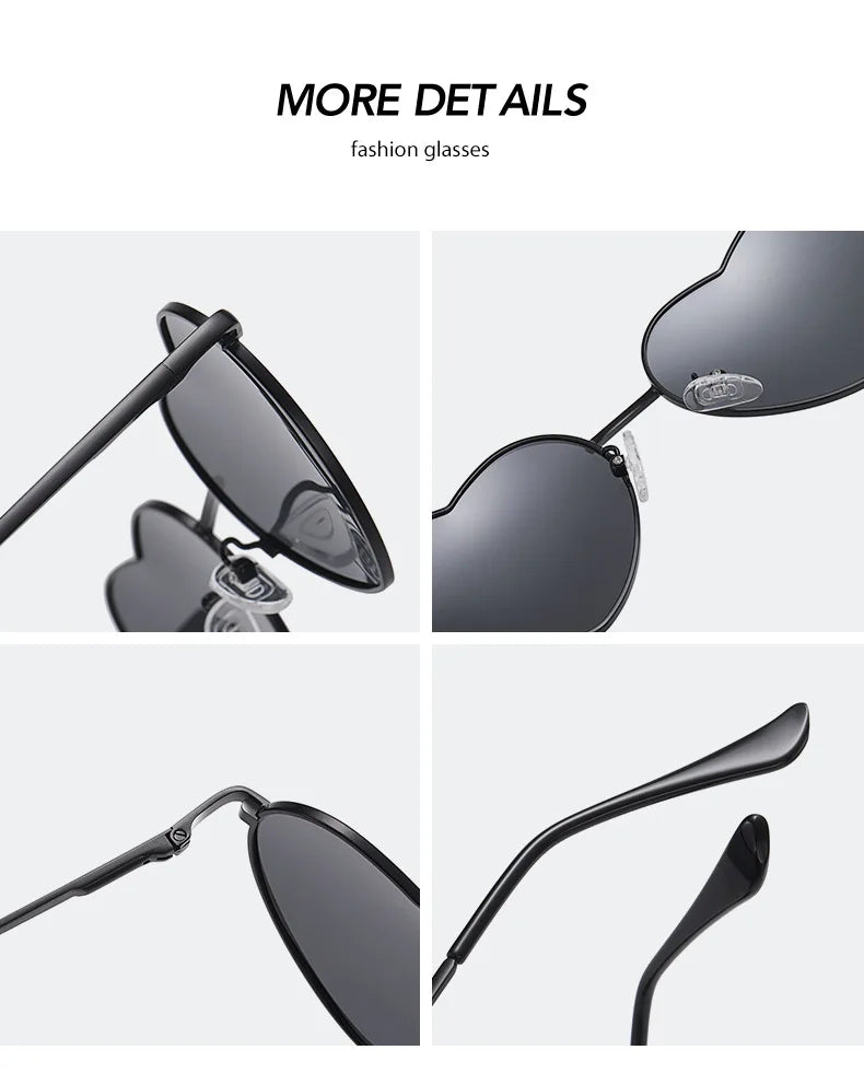 Polarised Heart Sunglasses — UV400 Festival & Holiday Shades