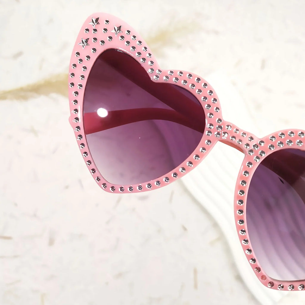 Star & Heart Party Sunglasses — Retro Novelty Festival Glasses