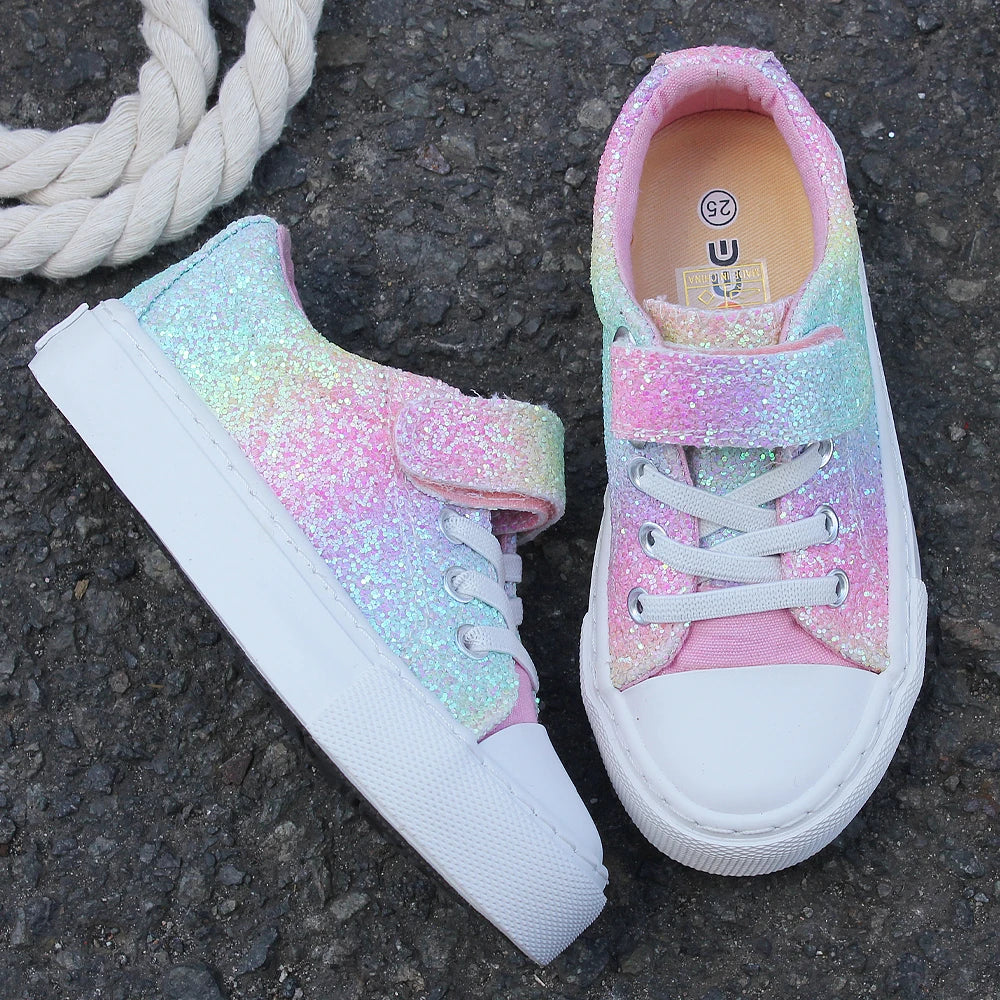 Kids Velcro Board Shoes — Lightweight Breathable Party & School Trainers