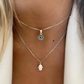 Star & Moon Sequin Tassel Choker — Boho Festival Layered Necklace