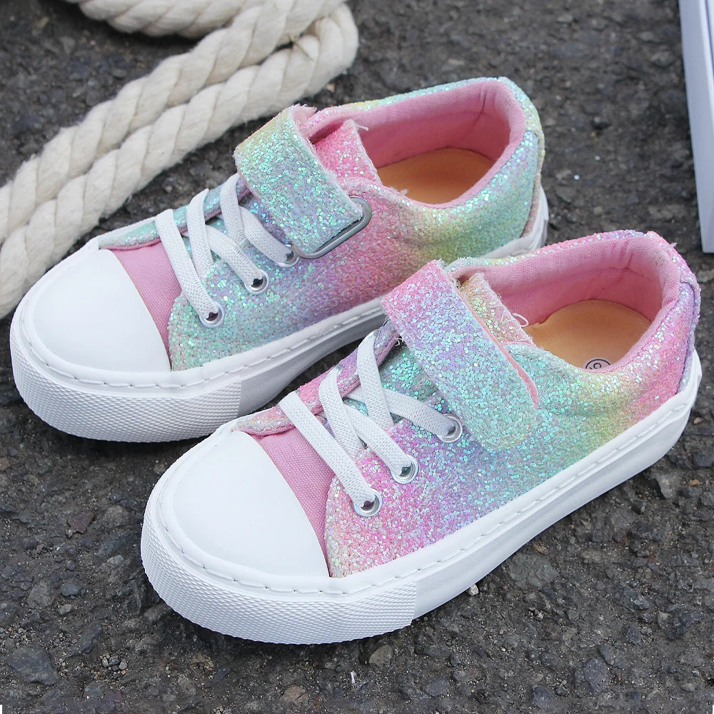 Kids Velcro Board Shoes — Lightweight Breathable Party & School Trainers