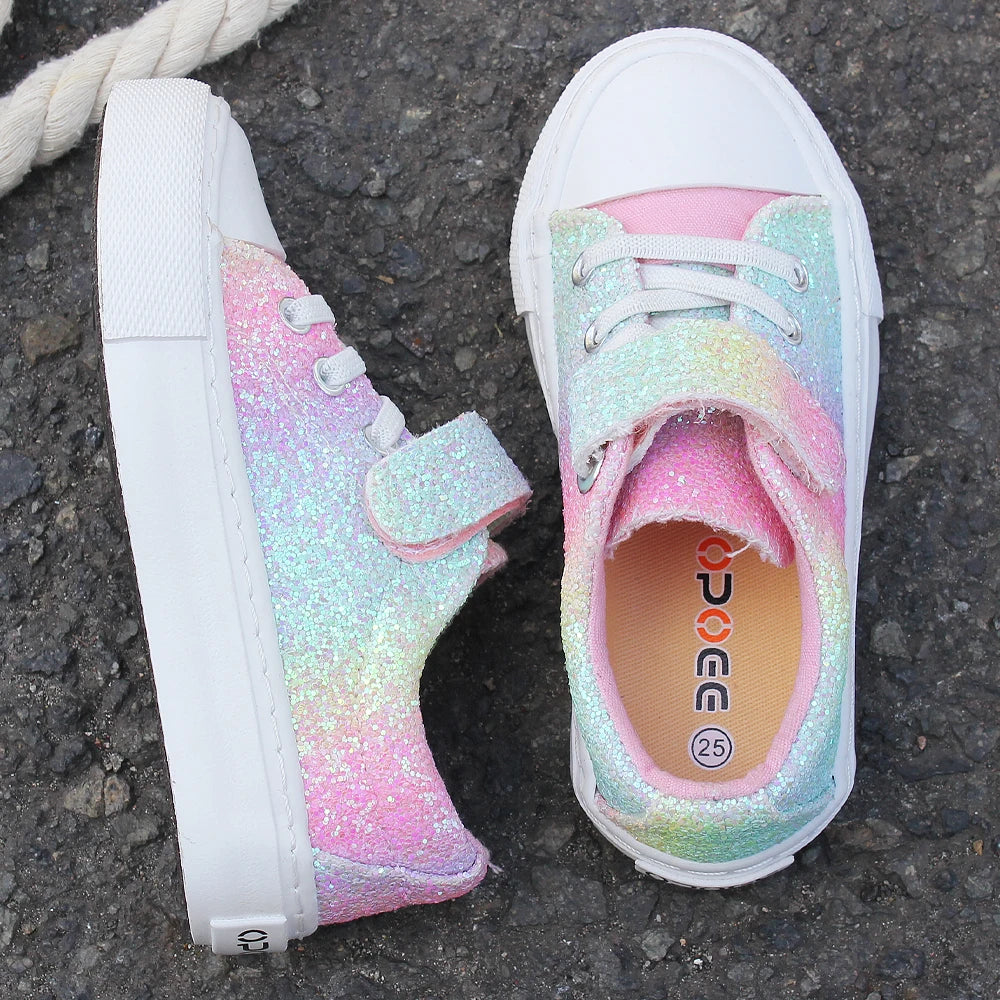 Kids Velcro Board Shoes — Lightweight Breathable Party & School Trainers