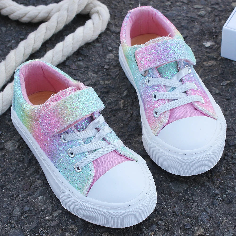 Kids Velcro Board Shoes — Lightweight Breathable Party & School Trainers