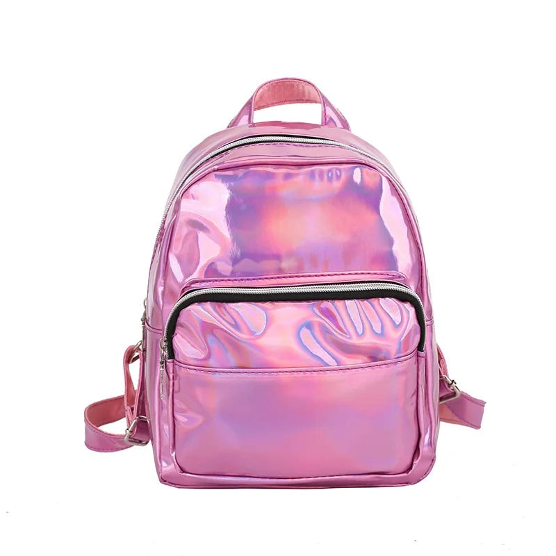 Holographic Backpack — Iridescent Festival, Rave & School Bag