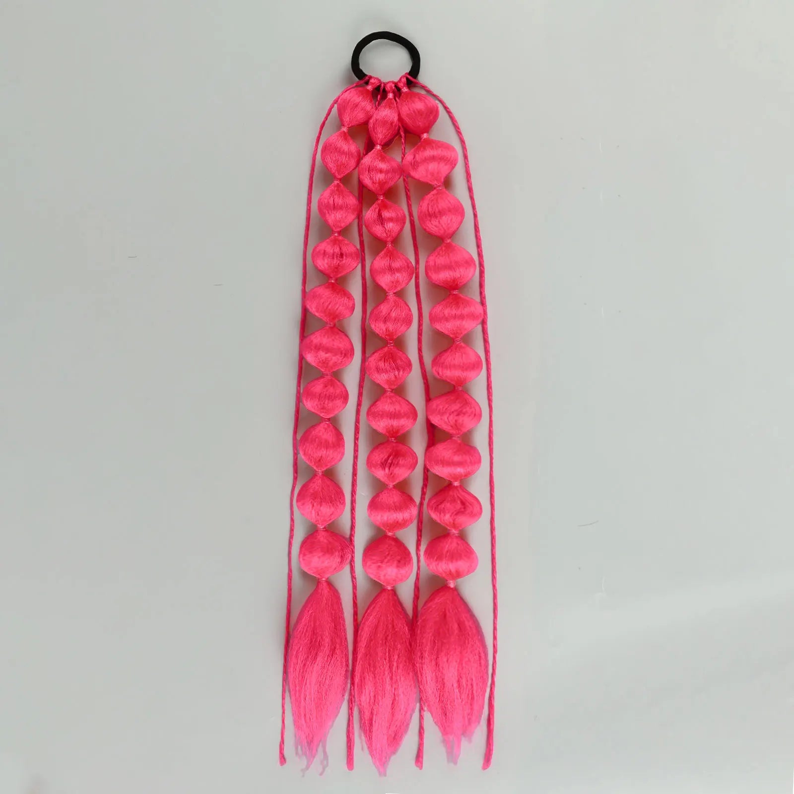 Colourful Bubble Braid Ponytail Extension — Festival & Party Hair
