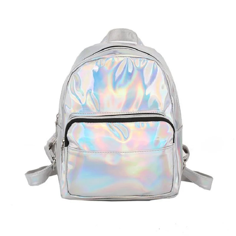 Holographic Backpack — Iridescent Festival, Rave & School Bag