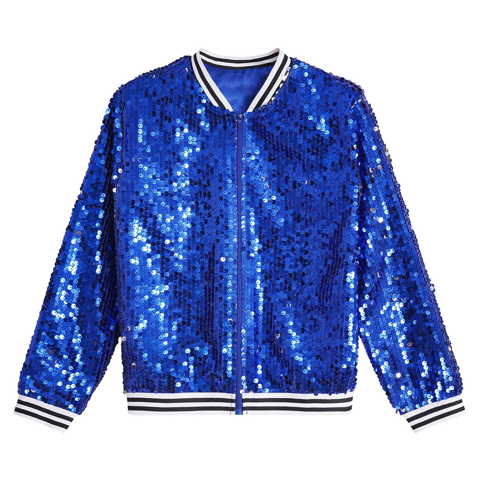 Sequin Bomber Jacket — Kids Hip Hop Dance & Festival Outerwear
