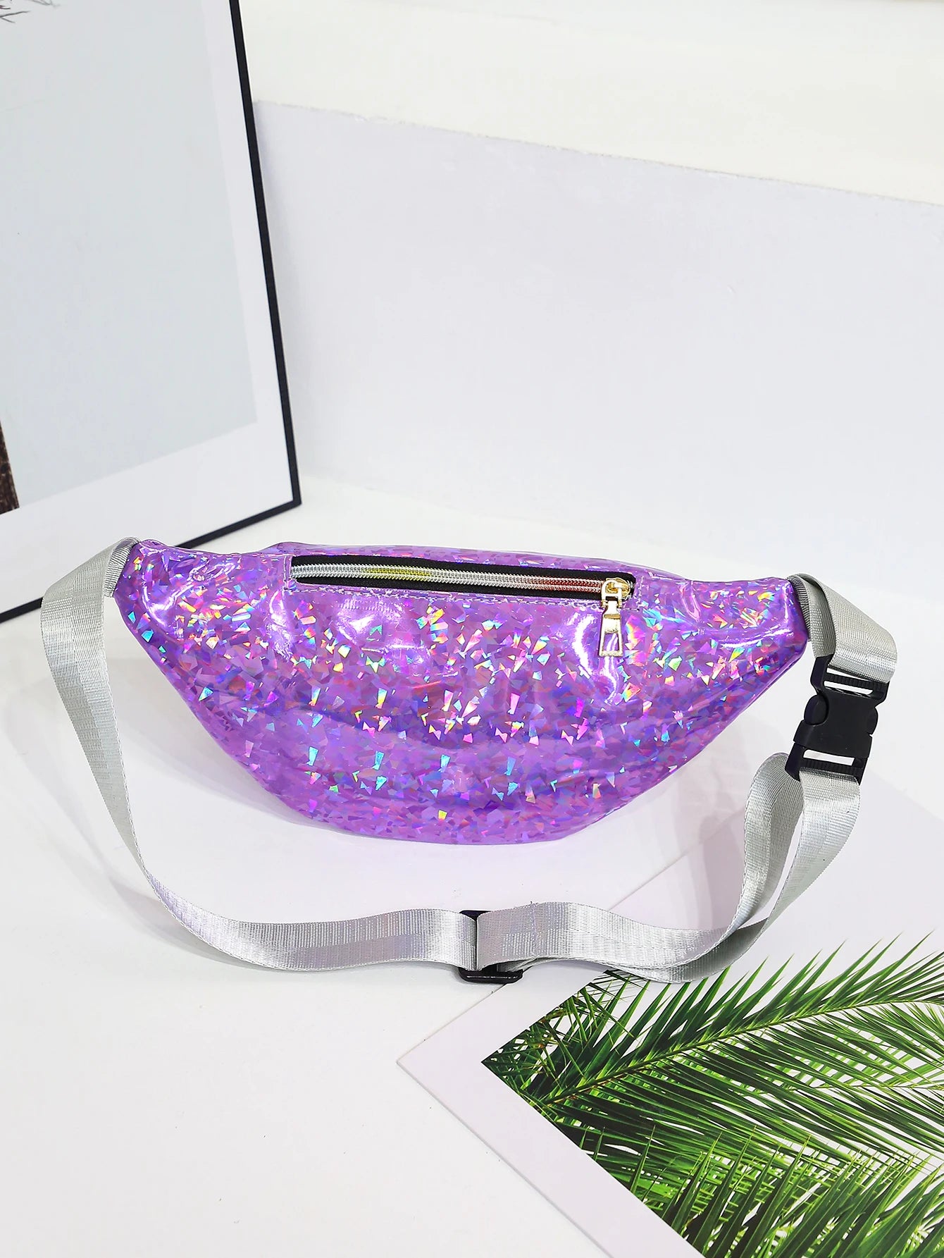 Holographic Bum Bag — Festival Belt Bag & Chest Bag