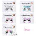 Mermaid Face Gems — 5 Pack Crystal Rhinestone Festival Sticker