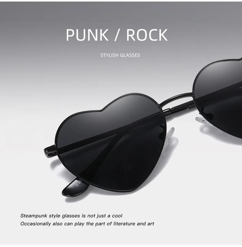 Polarised Heart Sunglasses — UV400 Festival & Holiday Shades