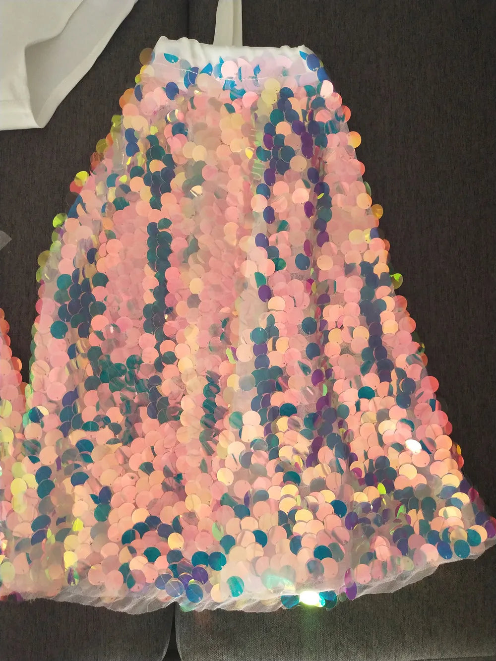 Glitter Sequin Bikini & Tassel Gloves Set — Stage Performer & Festival Outfit