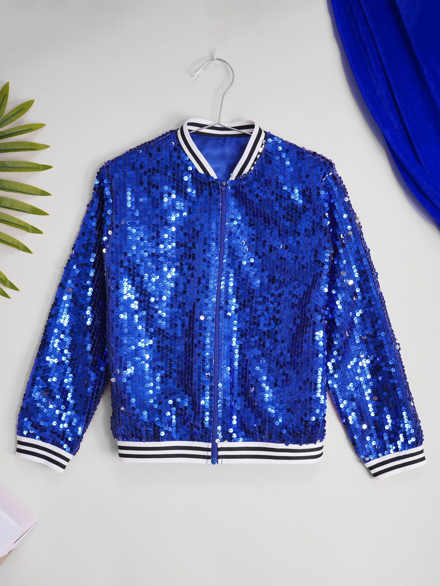 Sequin Bomber Jacket — Kids Hip Hop Dance & Festival Outerwear