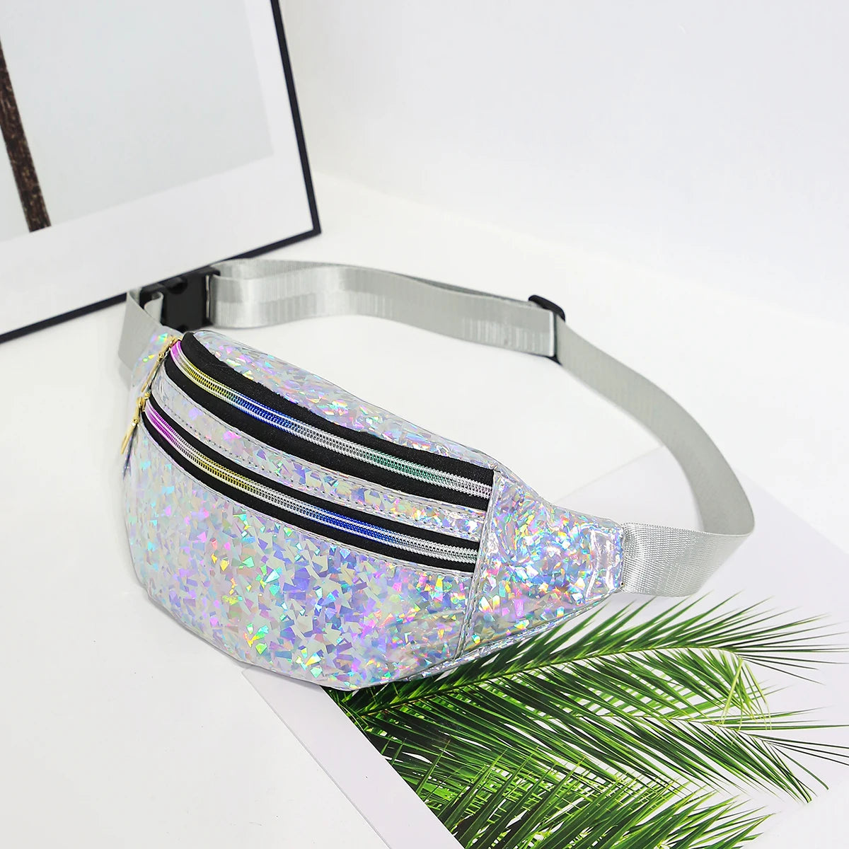 Holographic Bum Bag — Festival Belt Bag & Chest Bag