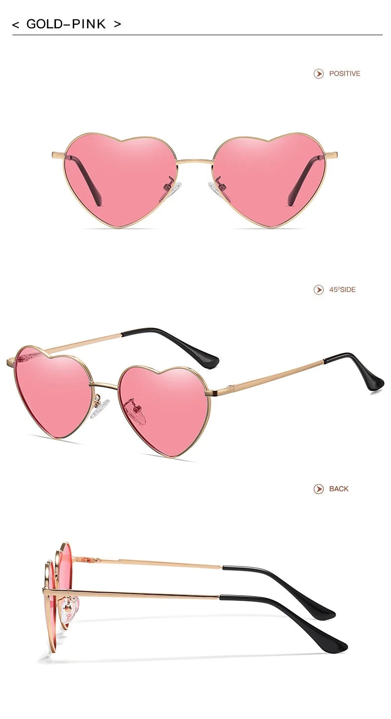 Polarised Heart Sunglasses — UV400 Festival & Holiday Shades