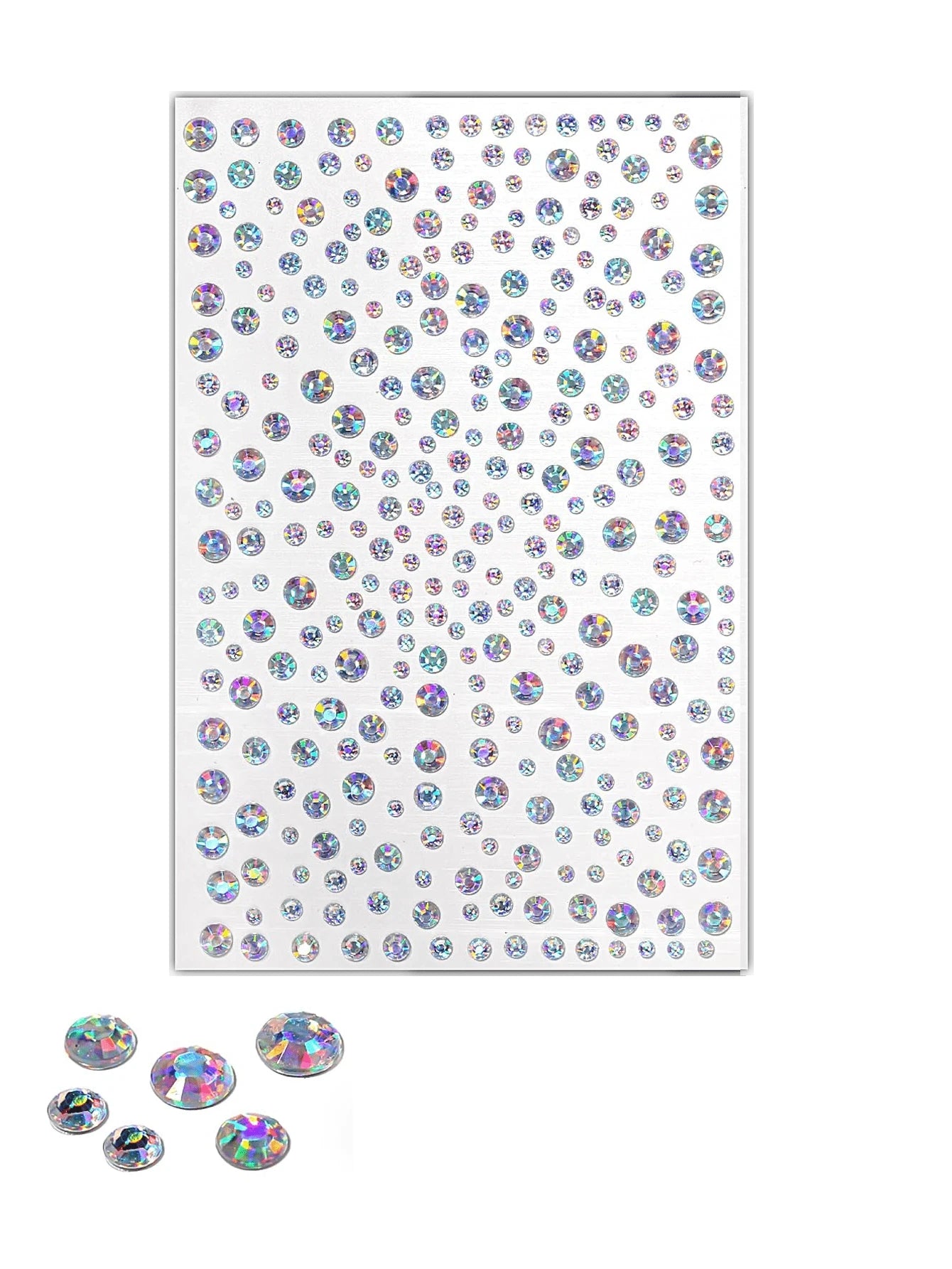 Gold Face Gems Rhinestone Stickers — Festival Glitter Rave Makeup