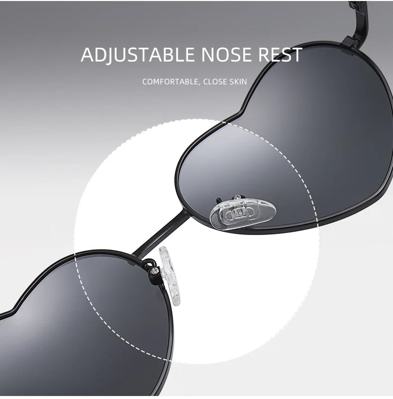 Polarised Heart Sunglasses — UV400 Festival & Holiday Shades