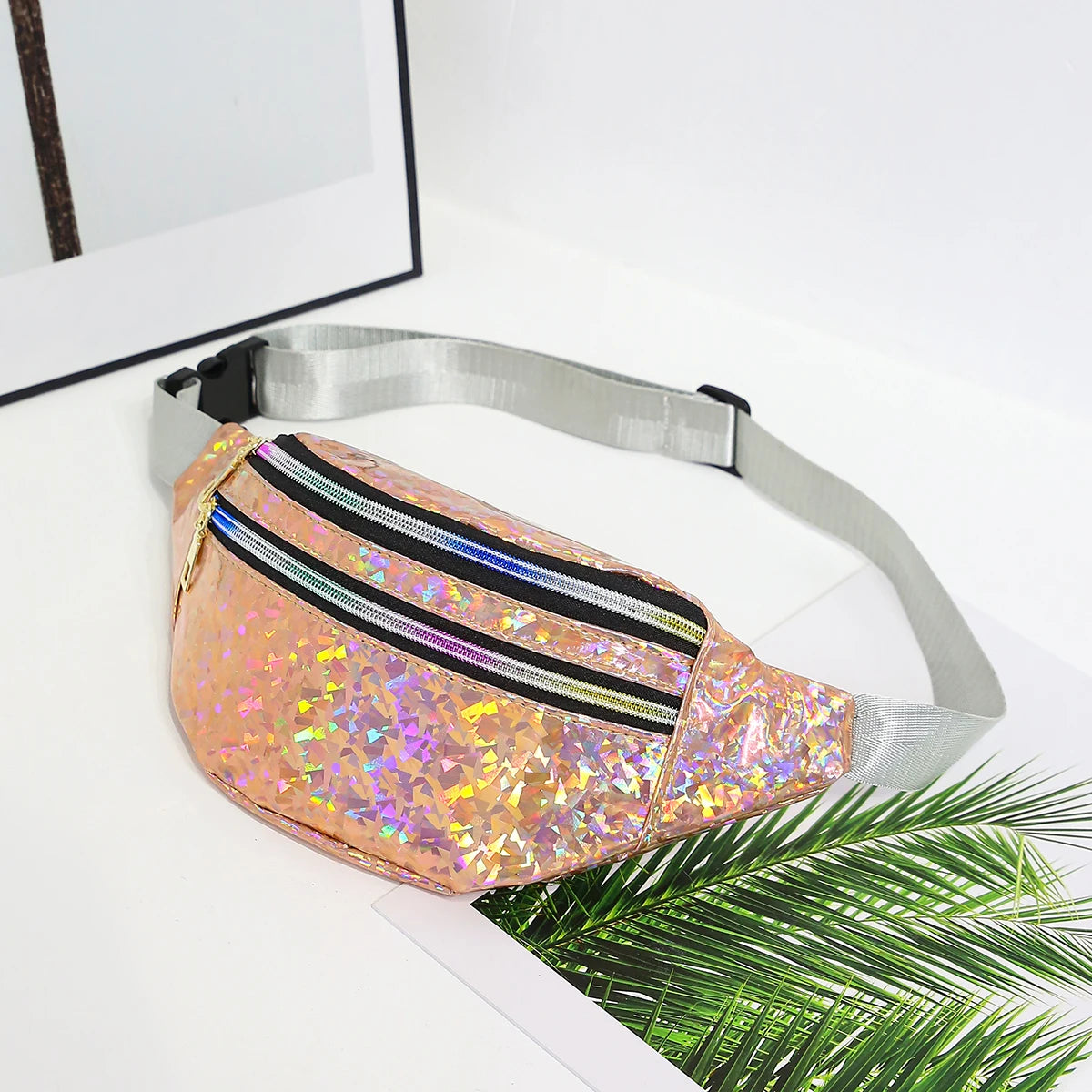 Holographic Bum Bag — Festival Belt Bag & Chest Bag