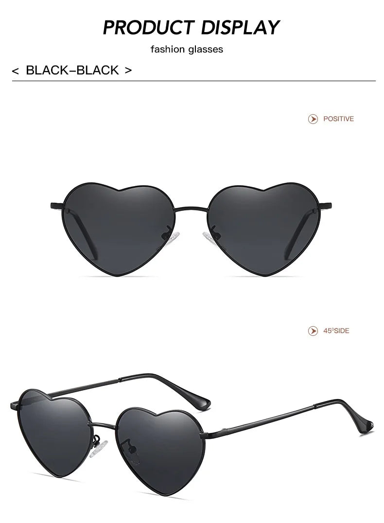 Polarised Heart Sunglasses — UV400 Festival & Holiday Shades