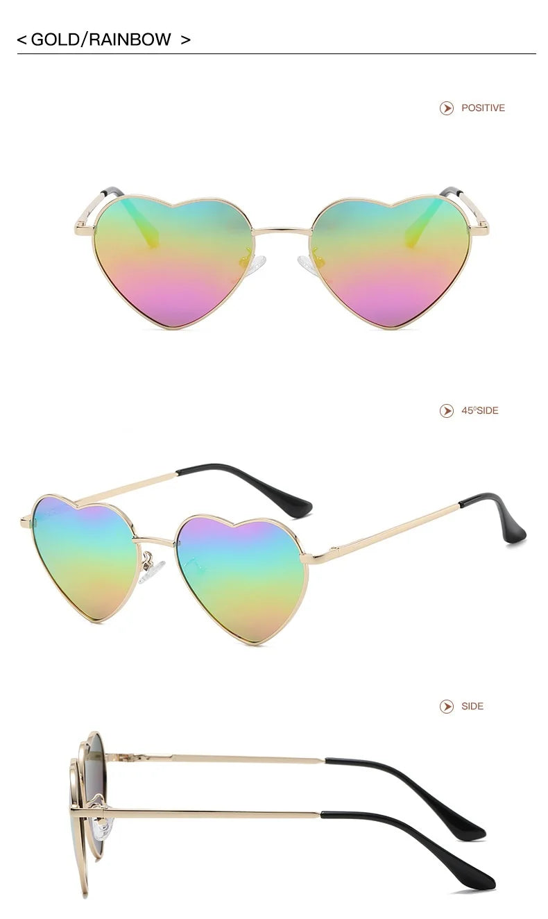 Polarised Heart Sunglasses — UV400 Festival & Holiday Shades