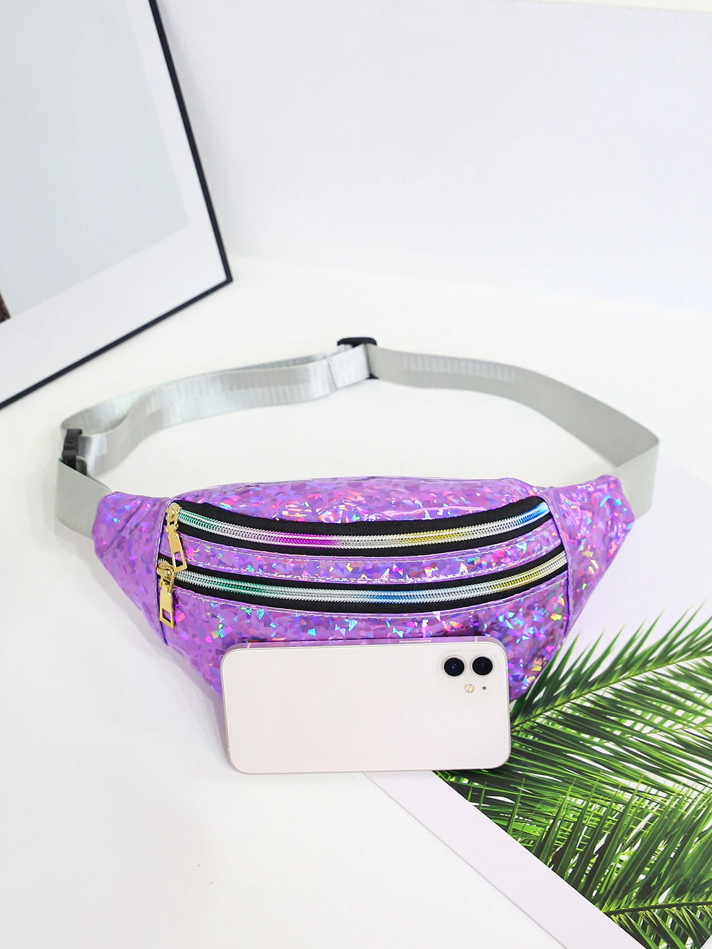 Holographic Bum Bag — Festival Belt Bag & Chest Bag