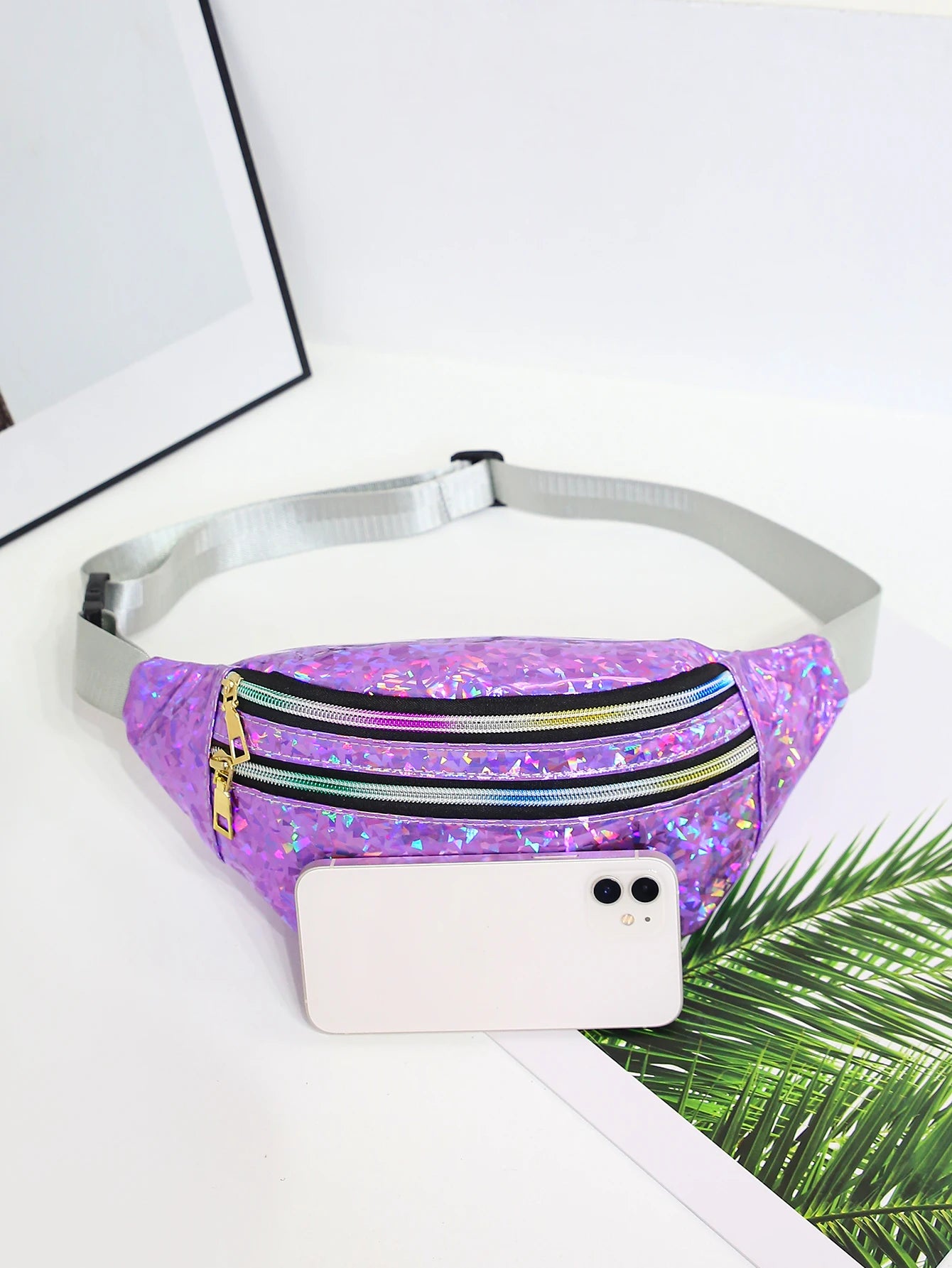 Holographic Bum Bag — Festival Belt Bag & Chest Bag