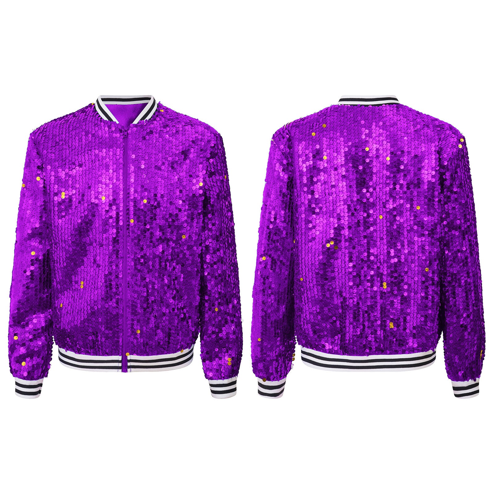 Sequin Bomber Jacket — Kids Hip Hop Dance & Festival Outerwear
