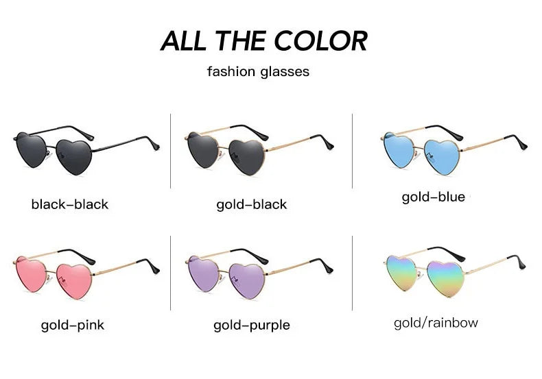 Polarised Heart Sunglasses — UV400 Festival & Holiday Shades