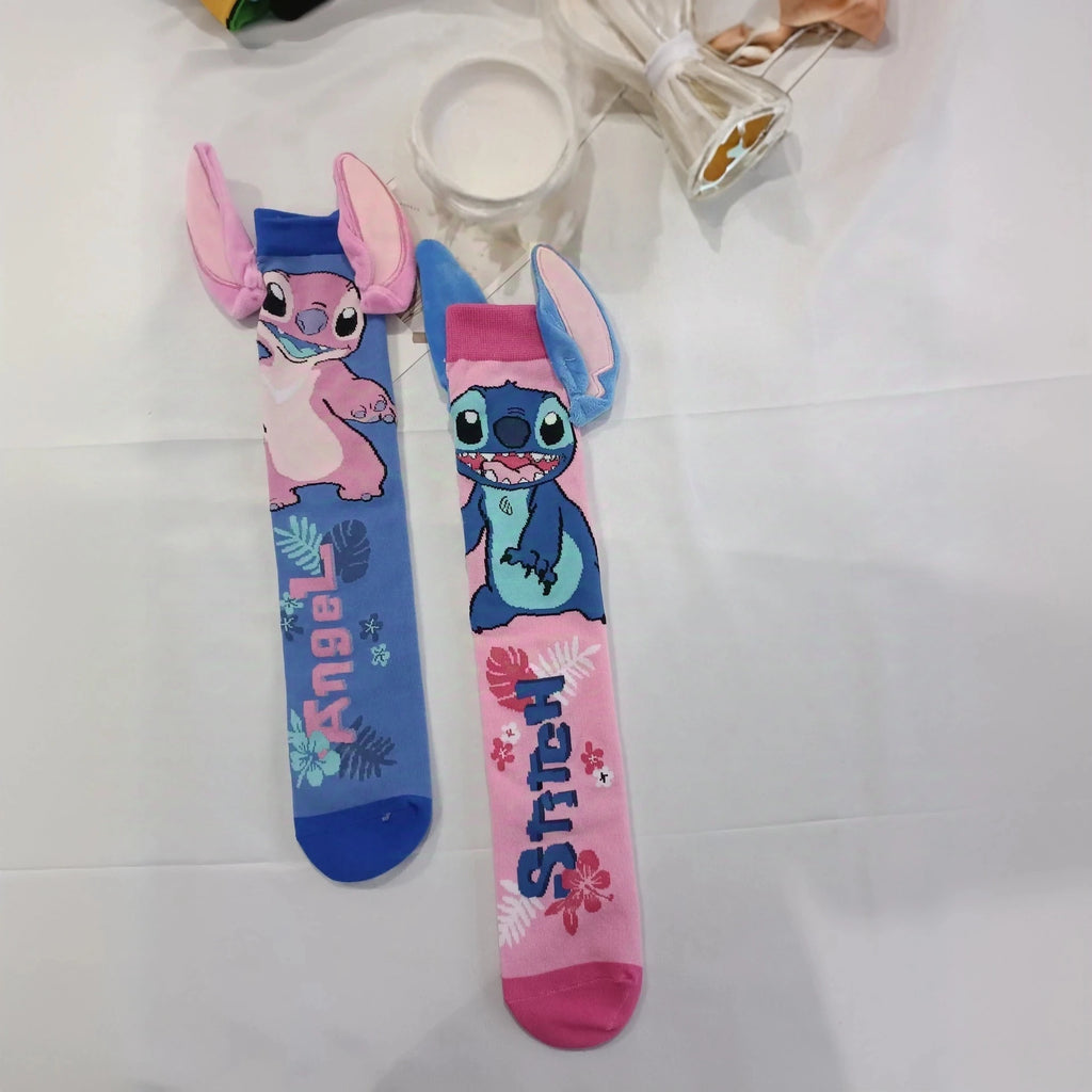 Stitch Cartoon 3D Socks — Novelty Cotton Socks