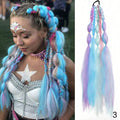 Pink Lantern Bubble Braid Ponytail — Halloween & Festival Hair
