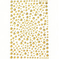 Gold Face Gems Rhinestone Stickers — Festival Glitter Rave Makeup
