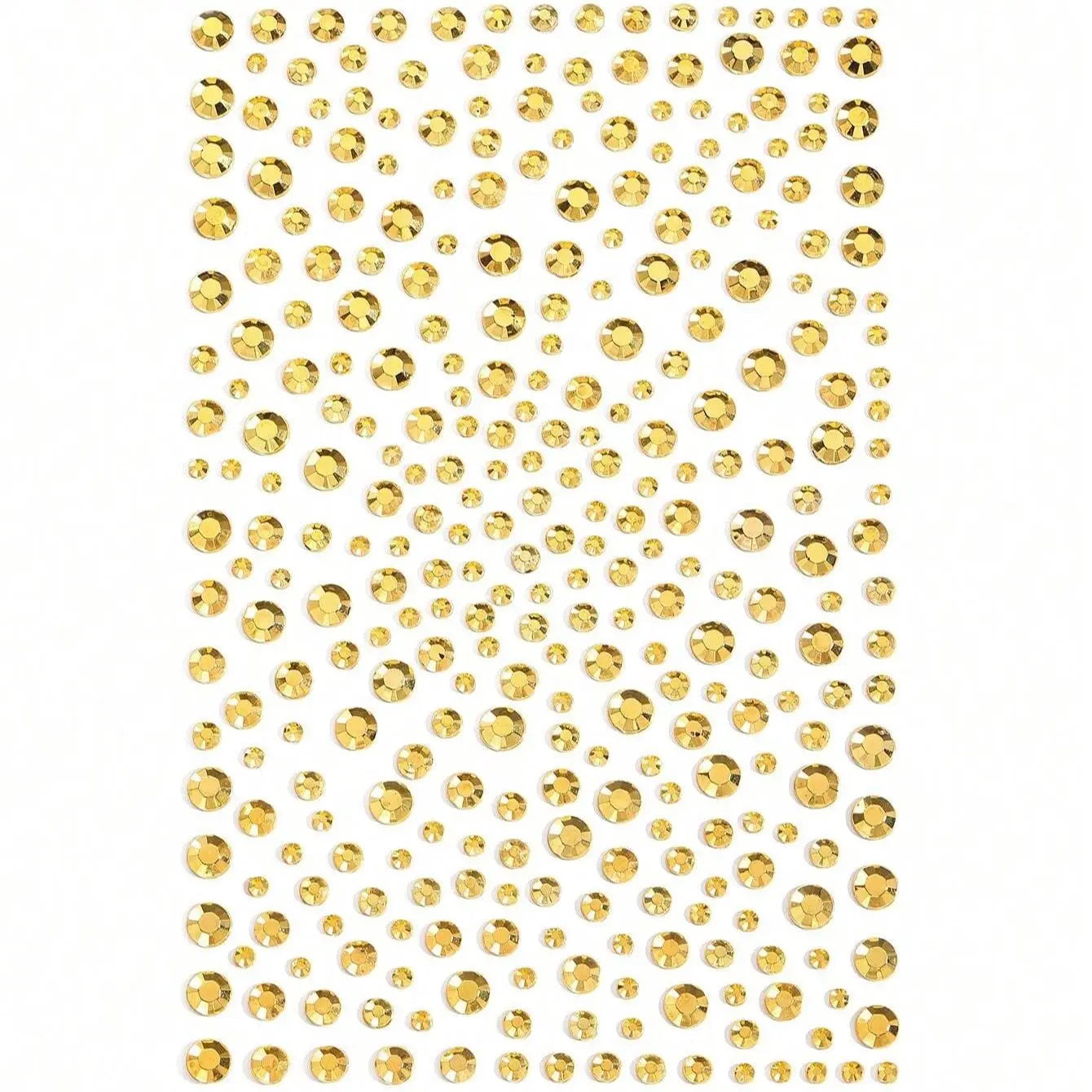 Gold Face Gems Rhinestone Stickers — Festival Glitter Rave Makeup