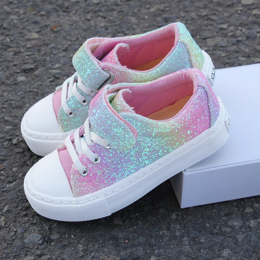 Kids Velcro Board Shoes — Lightweight Breathable Party & School Trainers