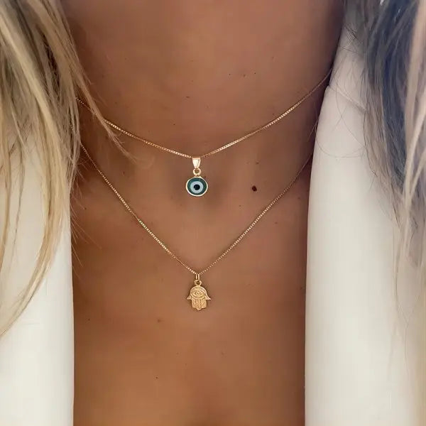 Star & Moon Sequin Tassel Choker — Boho Layered Festival Necklace