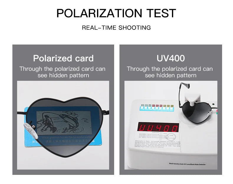 Polarised Heart Sunglasses — UV400 Festival & Holiday Shades