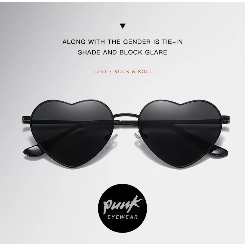 Polarised Heart Sunglasses — UV400 Festival & Holiday Shades