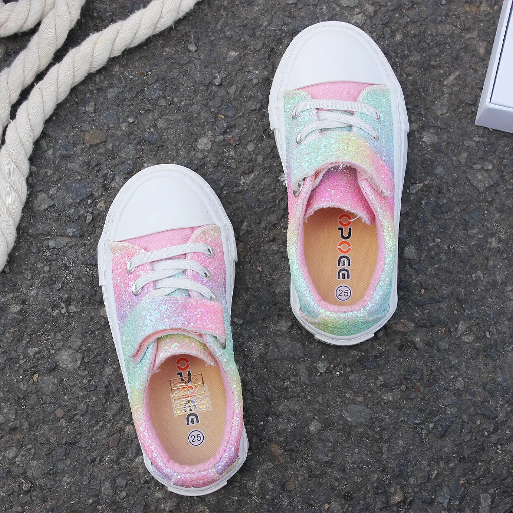 Kids Velcro Board Shoes — Lightweight Breathable Party & School Trainers