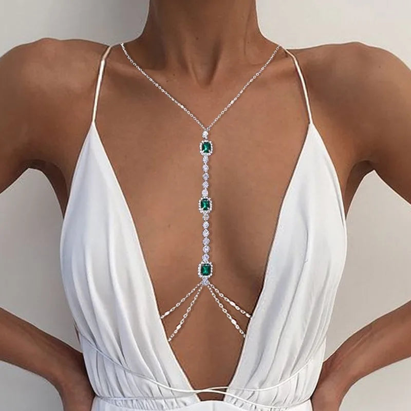 Crystal Tassel Body Chain