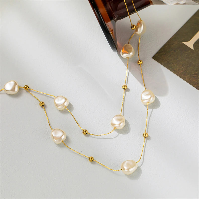 Star & Moon Sequin Tassel Choker — Boho Festival Layered Necklace