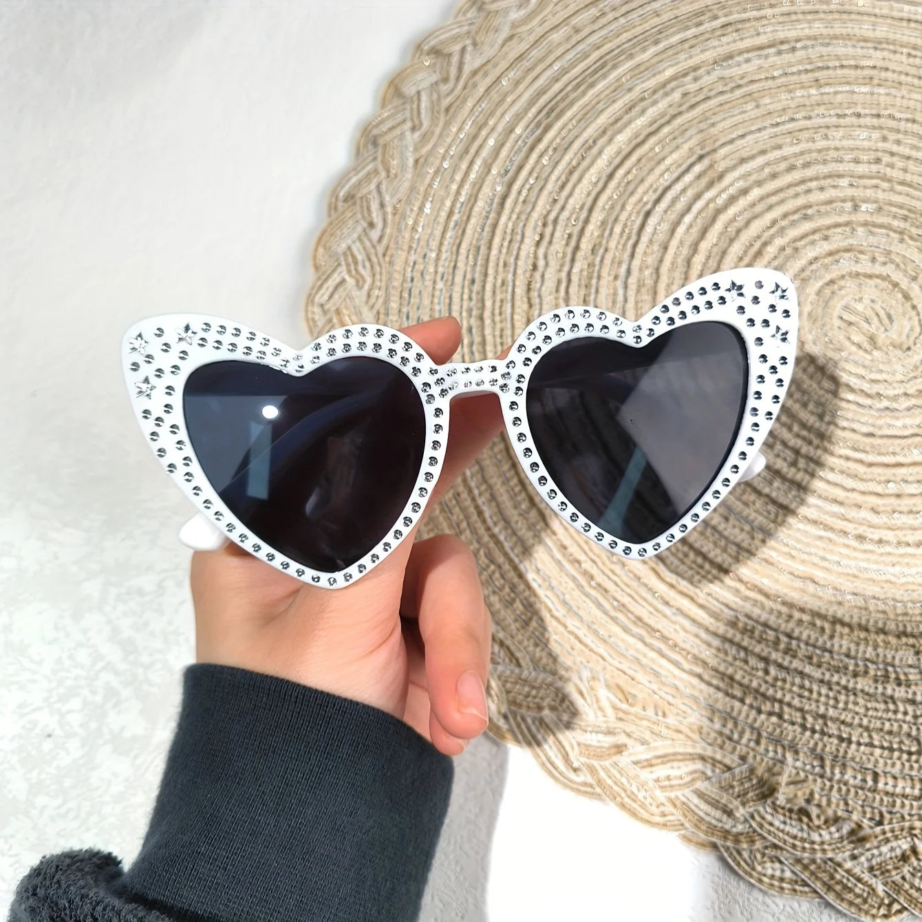 Star & Heart Party Sunglasses — Retro Novelty Festival Glasses