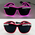 LED Heart Sunglasses — Light Up Bride & Hen Party Glasses
